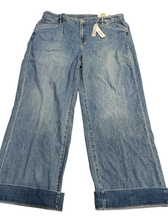 Chico's Denim - Chicos trouser jeans wide leg high rise size 20